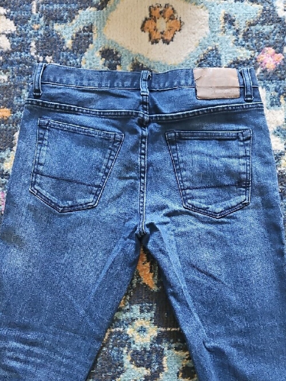 Aeropostale Women's Slim Straight Dark Blue Jeans Size 30 - Picture 6 of 8